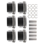 Engine Piston Set w/Rings for Chrysler Dodge 2.7L V6 (1998–2010) 5003427AA 86mm