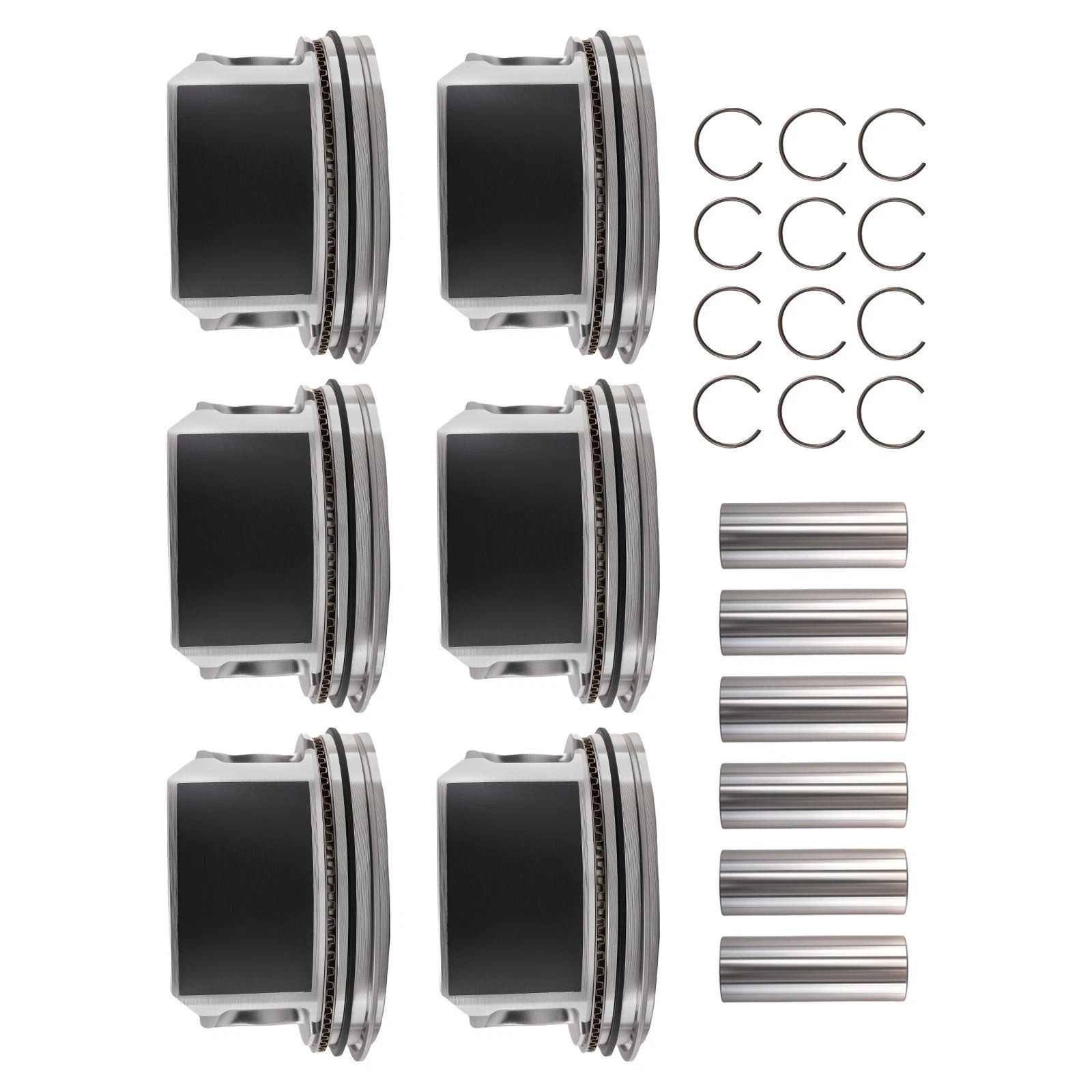 Engine Piston Set w/Rings for Chrysler Dodge 2.7L V6 (1998–2010) 5003427AA 86mm