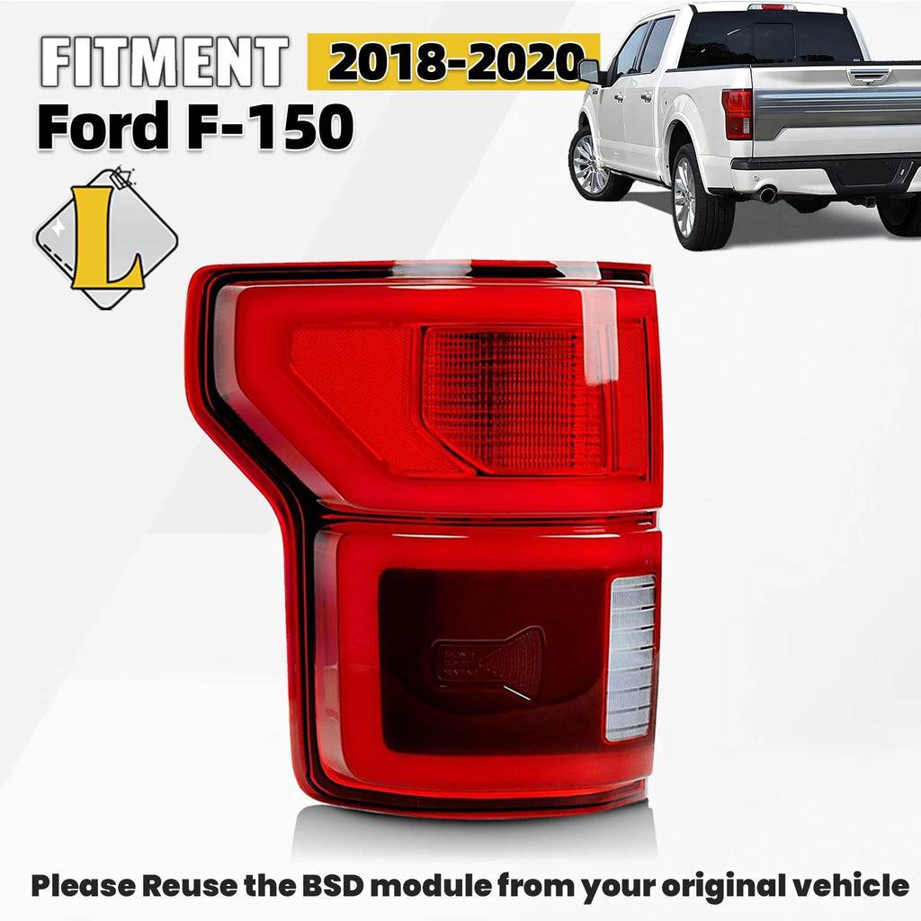 LED Tail Light for Ford F-150 (2018–2020) KL3Z13405B Left Driver Side