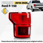 LED Tail Light for Ford F-150 (2018–2020) KL3Z13405B Left Driver Side