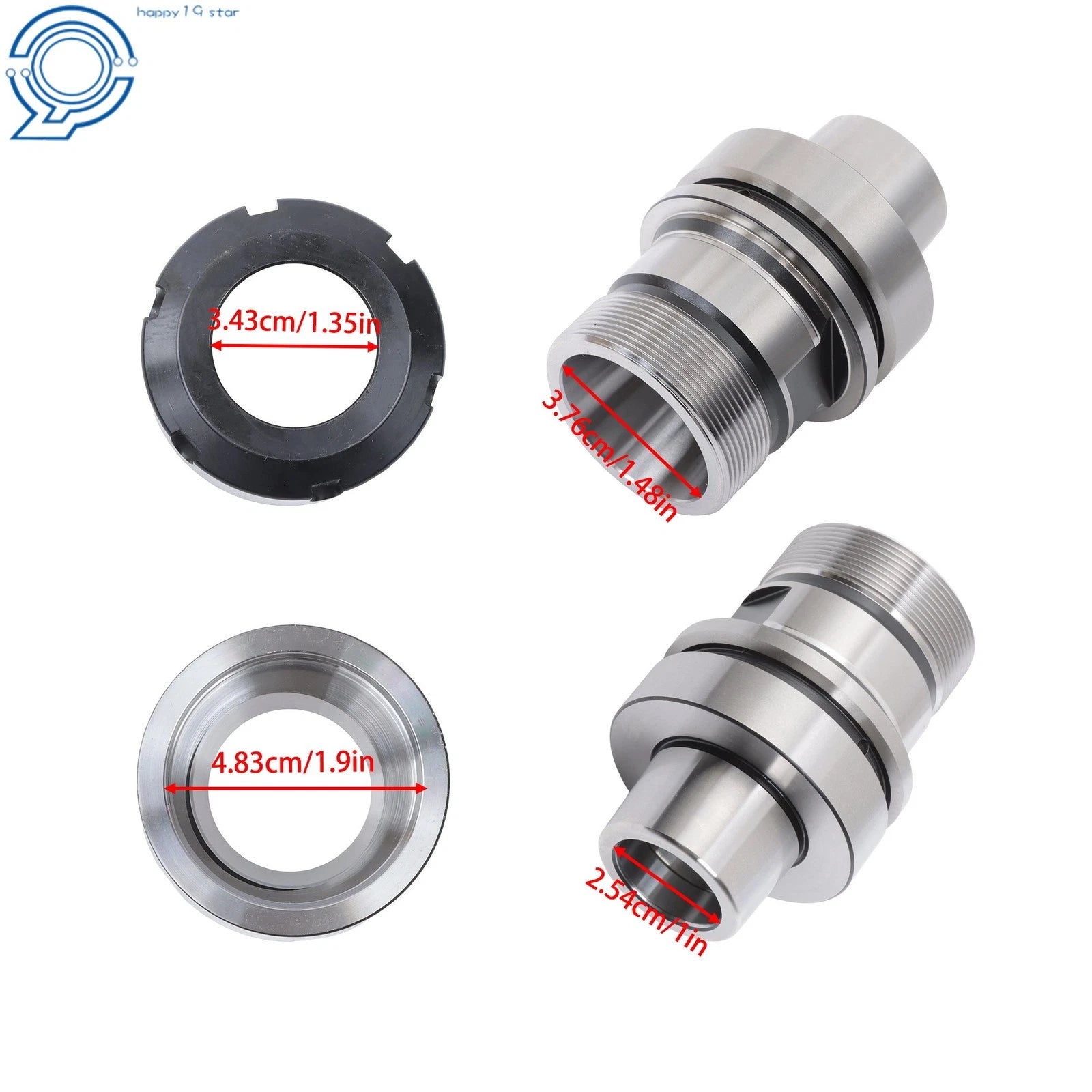 HSK63F ER40 Tool Holder for Ultra High Speed Applications (30000 RPM)