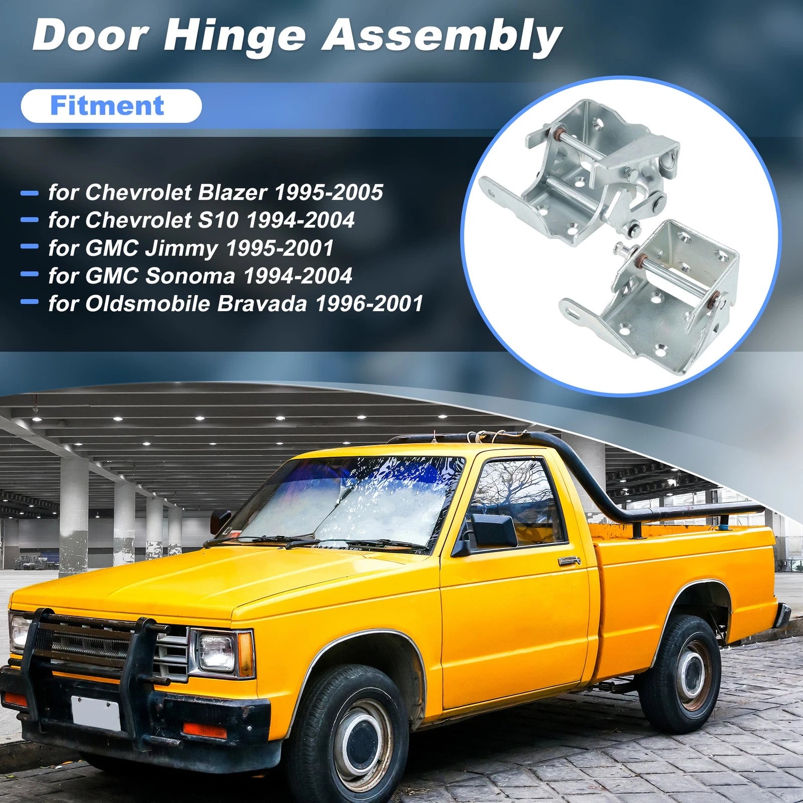 Front Left Upper Lower Door Hinge Kit for Chevy Blazer S10 (1995–2005) 15981545