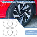 Set of 4 Wheel Hub Center Cover Rings for Honda Civic (2016–2021) Silver Tone