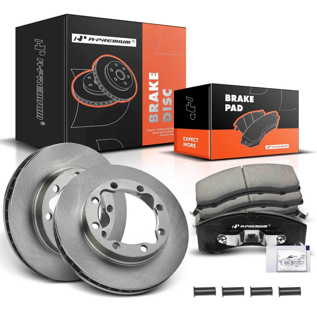 Front Disc Brake Rotors & Ceramic Pads for Dodge Ram 2500 3500 (1994–1999)