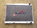 Aluminum Radiator & Red Hose for Nissan Skyline R33 R34 GT GTT GTR (1999-2000)