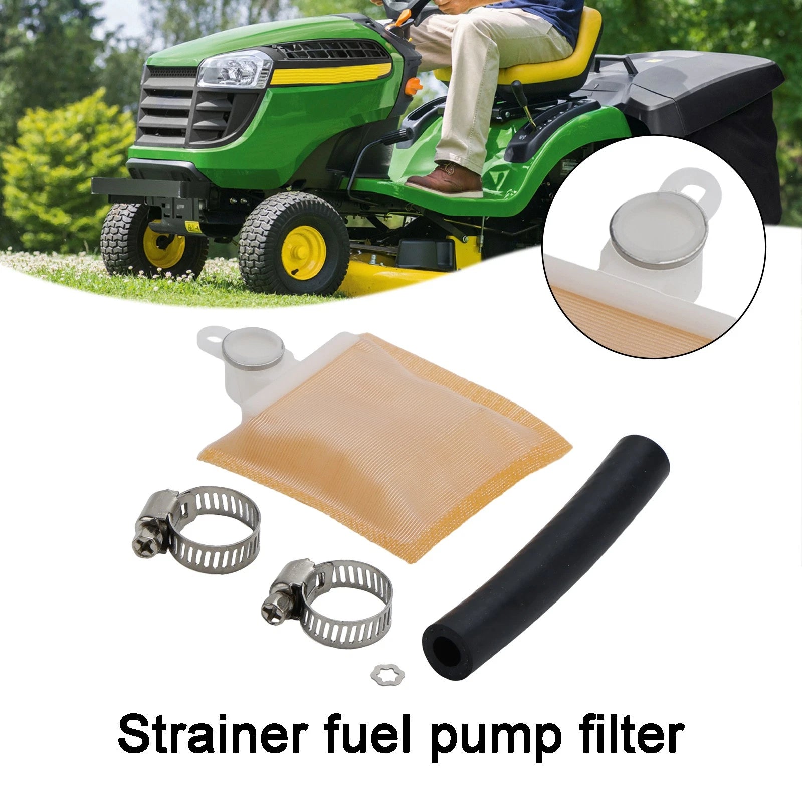 Fuel Pump Strainer Filter AM117116 TY22462 for John Deere Lawn 425 445 455