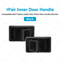 2X Inner Door Handle Black for Toyota Landcruiser (1975–1979)