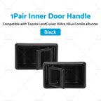 2X Inner Door Handle Black for Toyota Landcruiser (1975–1979)