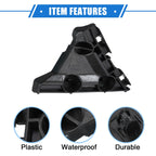 2X Bumper Mounting Support Bracket for Toyota Camry (2007–2011) Black