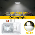 LED Ceiling Light for RV (11V 18V, 24 LEDs, 300LM)