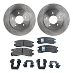 Rear Brake Disc Rotors and Pads Kit for Chevy Olds Cutlass Lumina