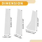 Set of 6 Door Pillar Window Trim for Honda Fit (2013–2019) Chrome