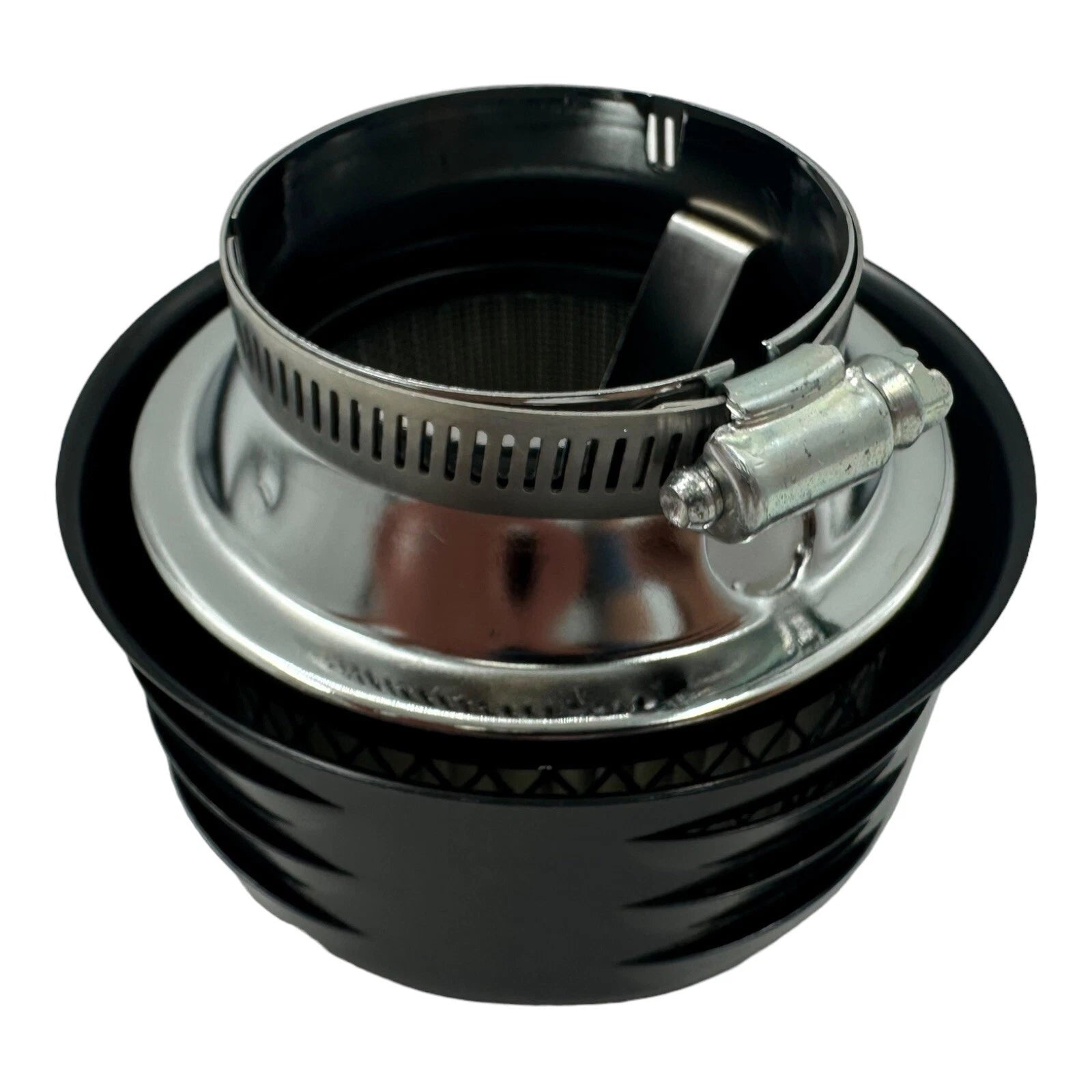 Air Cleaner Assembly Black Louvered for 1 or 2 Barrel Carb (2-5/8 in Neck)