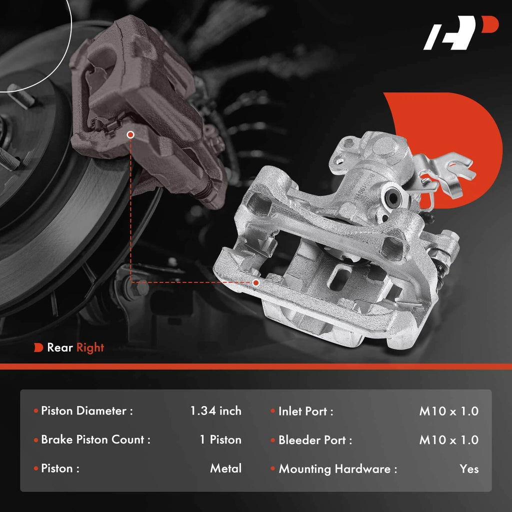 Rear Right Brake Caliper for Ford Fusion (2006–2012) Mazda 6 (2006–2013)