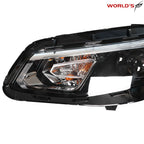 Headlight for Chevy Malibu (2016–2018) Halogen Black Clear Driver Side