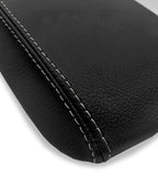 Leather Console Lid Armrest Cover for Hyundai Elantra (2017–2020) Gray Stitch