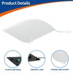 Rear Bumper Tow Hook Cover for Mercedes-Benz C W204 (2007-2014) White