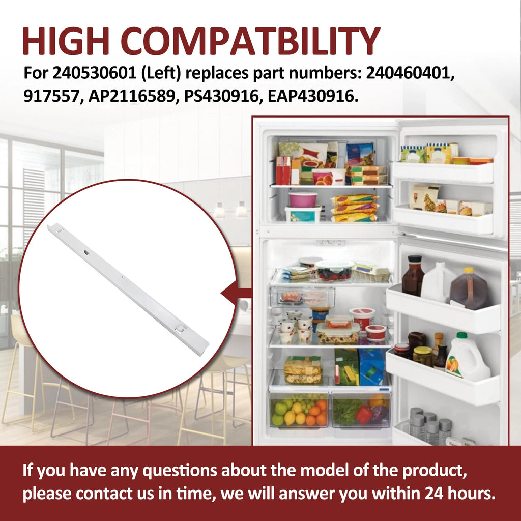 Left Refrigerator Pan Hanger Rail Rack for Frigidaire (240530601)