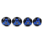 Frame Hole Cap Cover Plug Set of 2 for Kawasaki Ninja 250 250R ZX250 ZX300R Blue