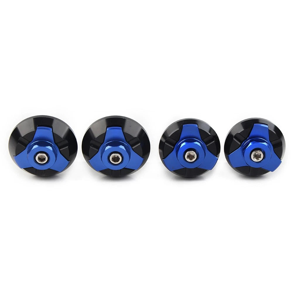 Frame Hole Cap Cover Plug Set of 2 for Kawasaki Ninja 250 250R ZX250 ZX300R Blue