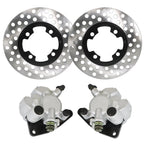 Front Brake Calipers & Rotors for Yamaha Grizzly 350 400 450 (2007â2014)