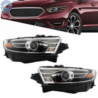 2X Halogen Projector Headlights for Ford Taurus (2016–2019)