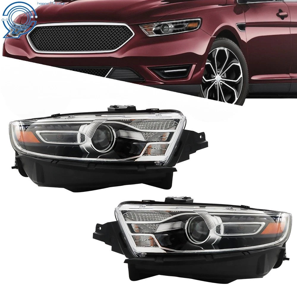 2X Halogen Projector Headlights for Ford Taurus (2016–2019)
