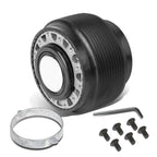 6 Hole Steering Wheel Hub Adaptor + Horn Button for Honda Accord/Civic/CRX (1984–1989)