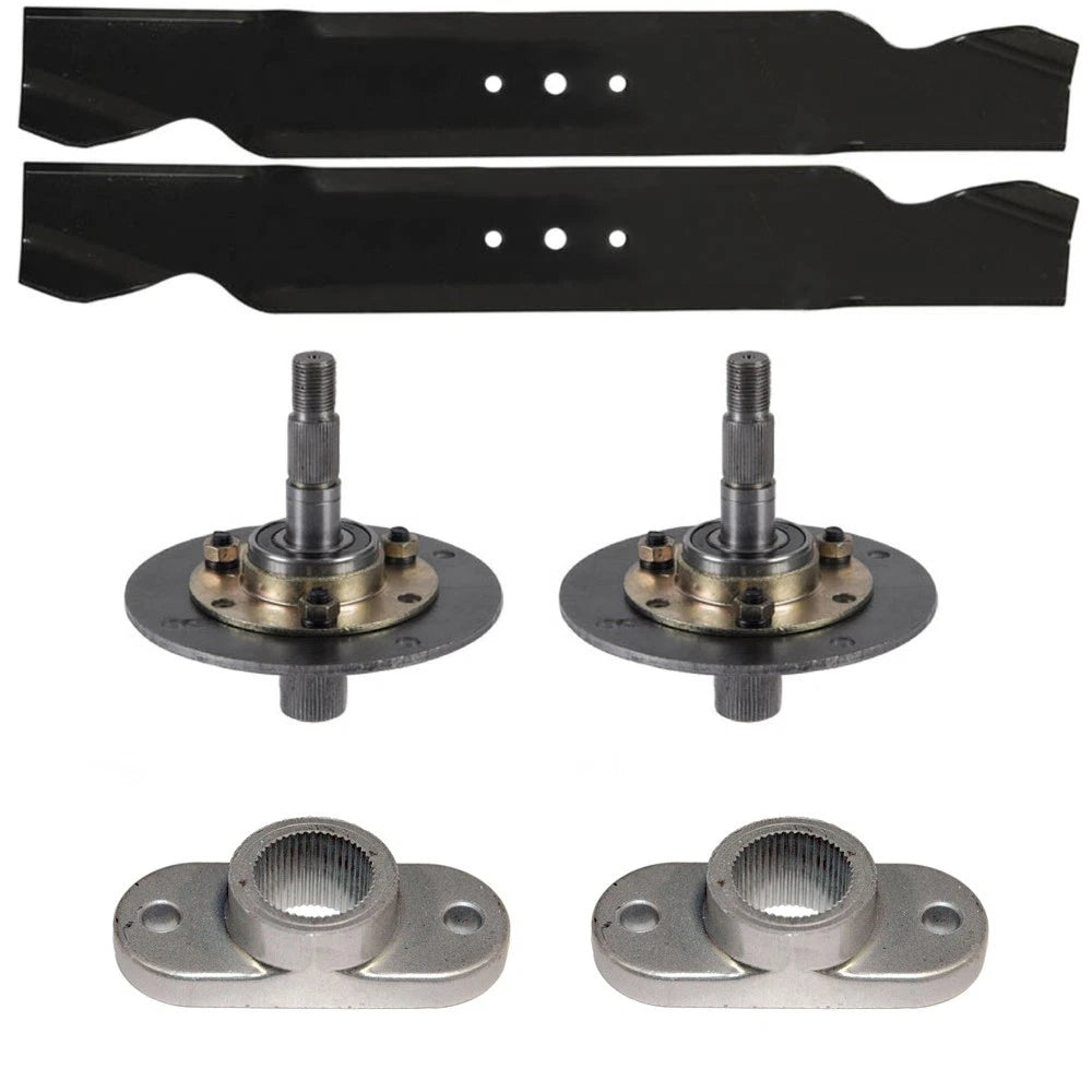 Mower Deck Kit Blades Spindles & Adapters for MTD 42" Cut (Fits Models)
