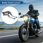 2X Long Brake Clutch Levers for Honda CBF1000 (2006–2010) Titanium Tone