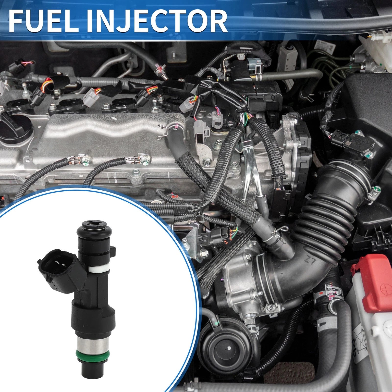 Fuel Injector for Nissan AK12BZ11 CR14DE CR12DE (1 Pc) Black