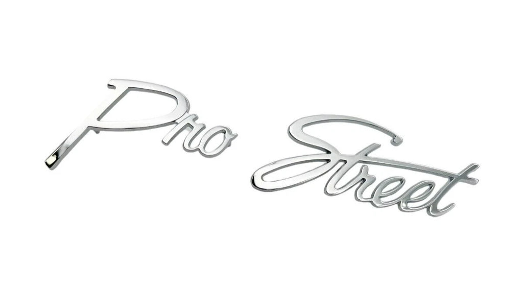 Custom Chrome Pro Street Emblem for Hot Rods and Classic Cars (Universal)