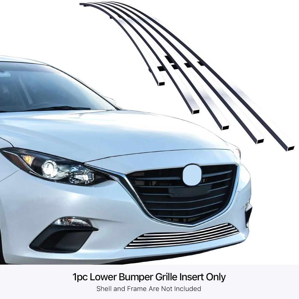 Stainless Chrome Billet Grille Insert for Mazda 3 (2014-2016)