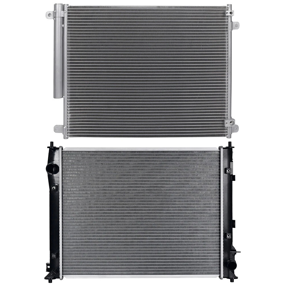 Aluminum Radiator & AC Condenser Assembly for Honda Civic (2016–2019)