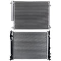 Aluminum Radiator & AC Condenser Assembly for Honda Civic (2016–2019)