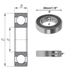 Deep Groove Ball Bearing 6903VV for Various Applications (17x30x7mm)