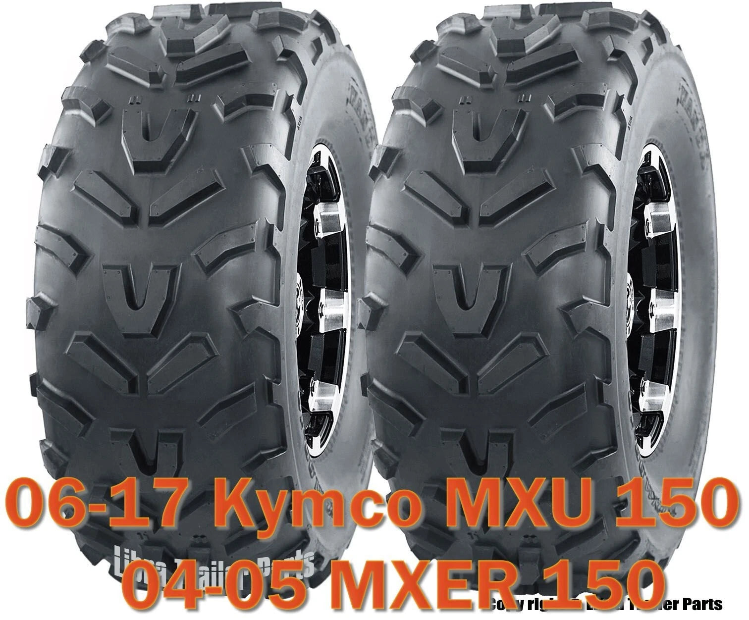Set of 2 WANDA ATV Tires 20X7-8 /6PR for Kymco MXU 150 (2006–2017)