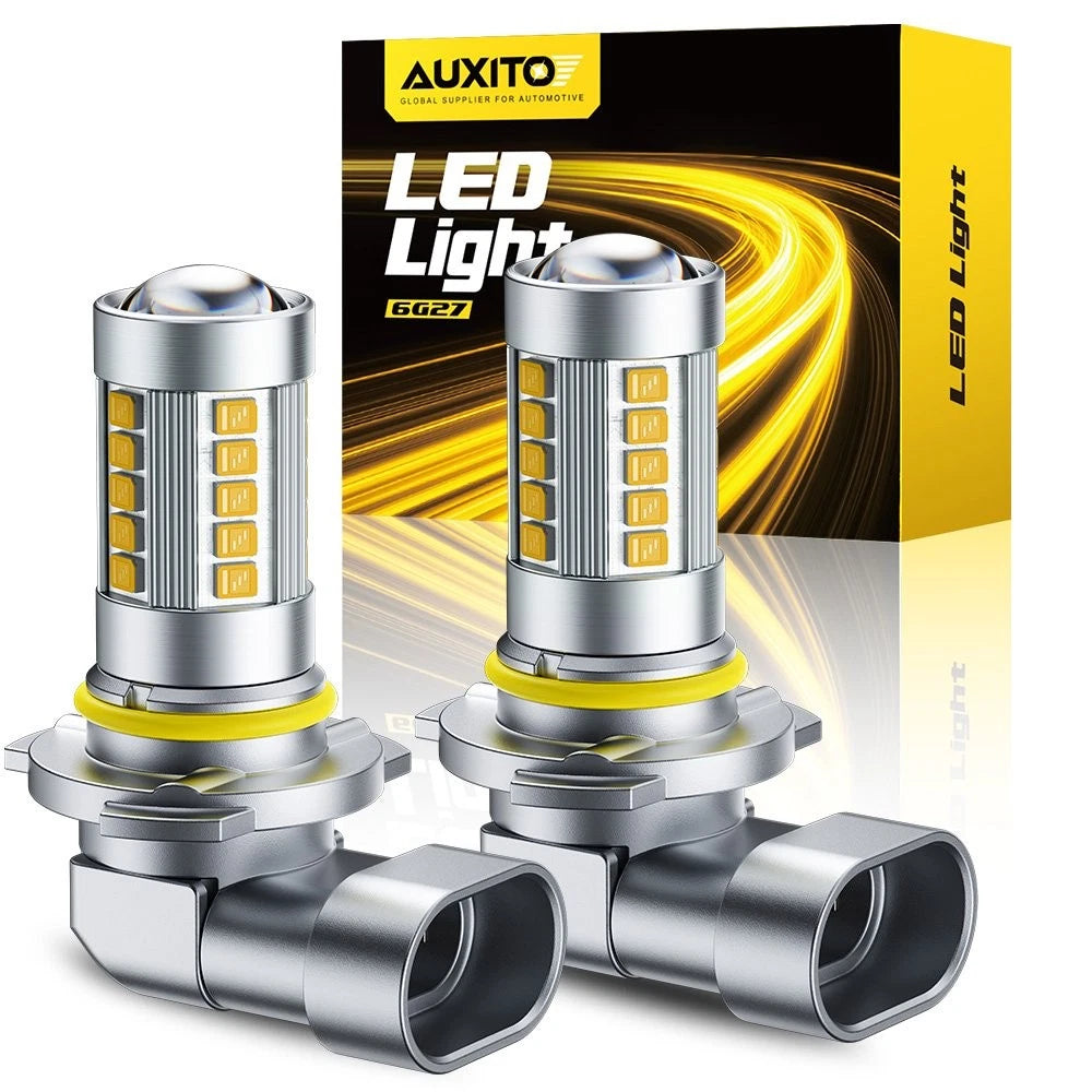 AUXITO 9006 LED Headlight Bulb for Low Beam Fog Light (3000K Golden Yellow)