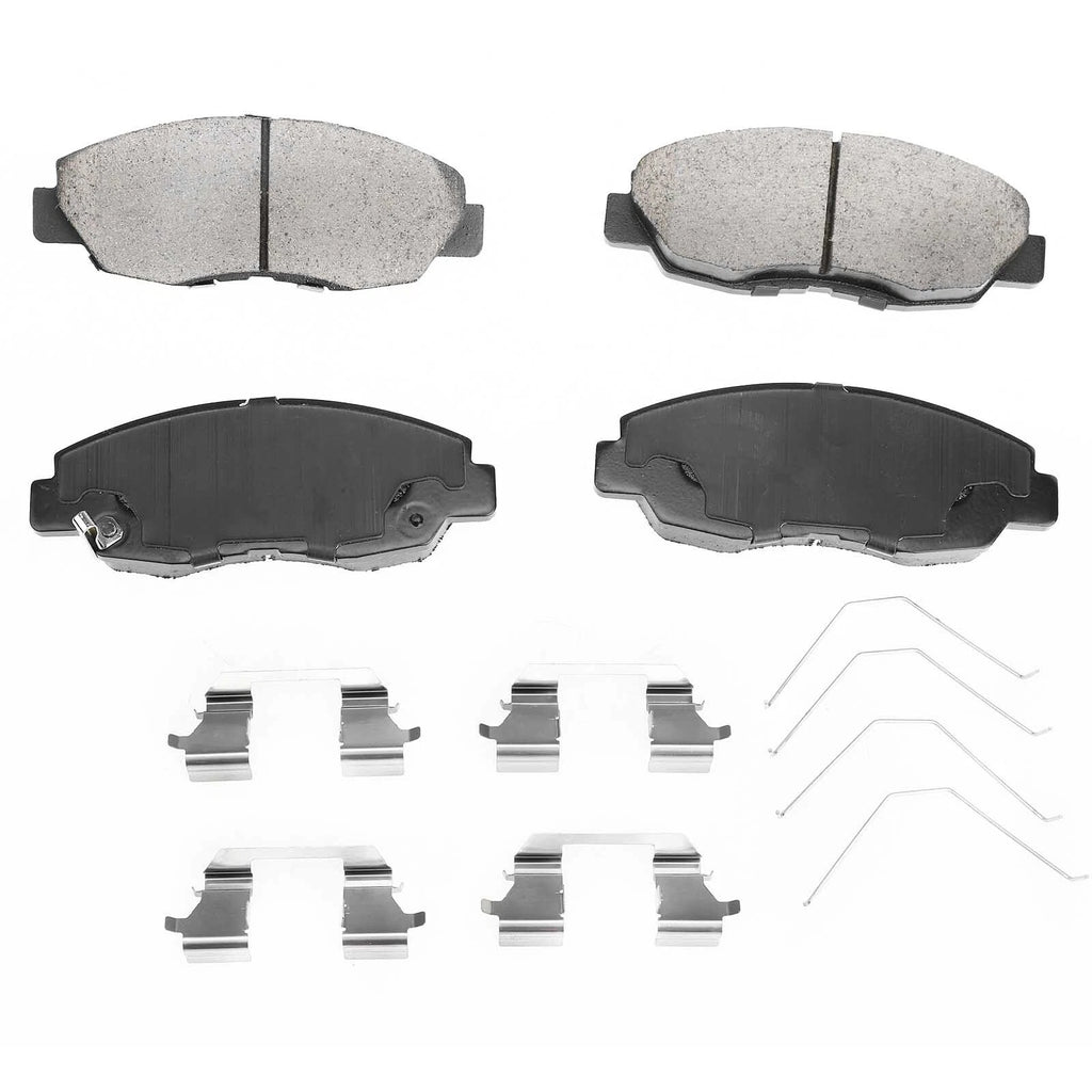 Set of 4 Front Ceramic Brake Pads for Honda Civic (2012–2015)
