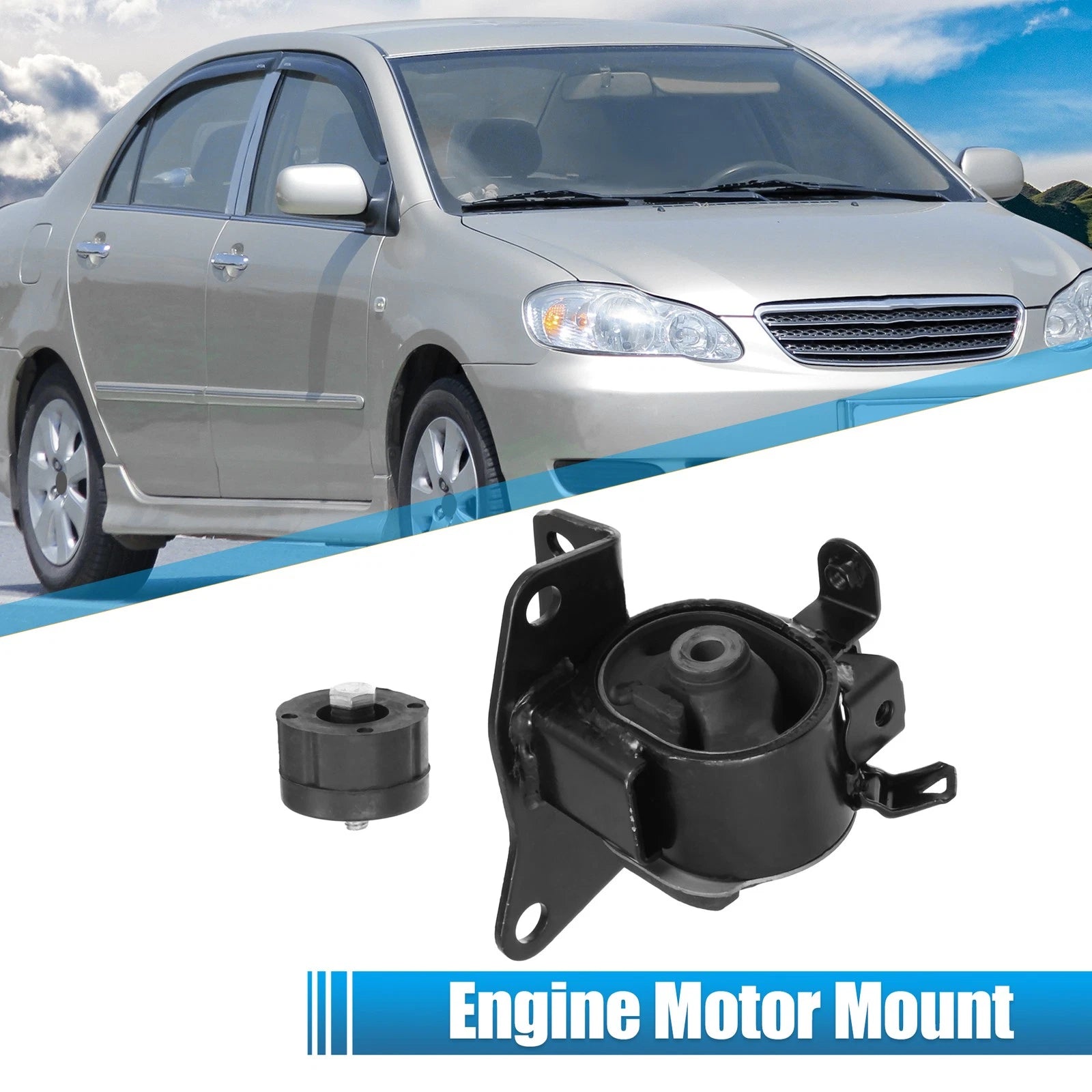 Front Left Engine Motor Mount for Toyota Corolla 1.8L (2003–2008) No.123720D050