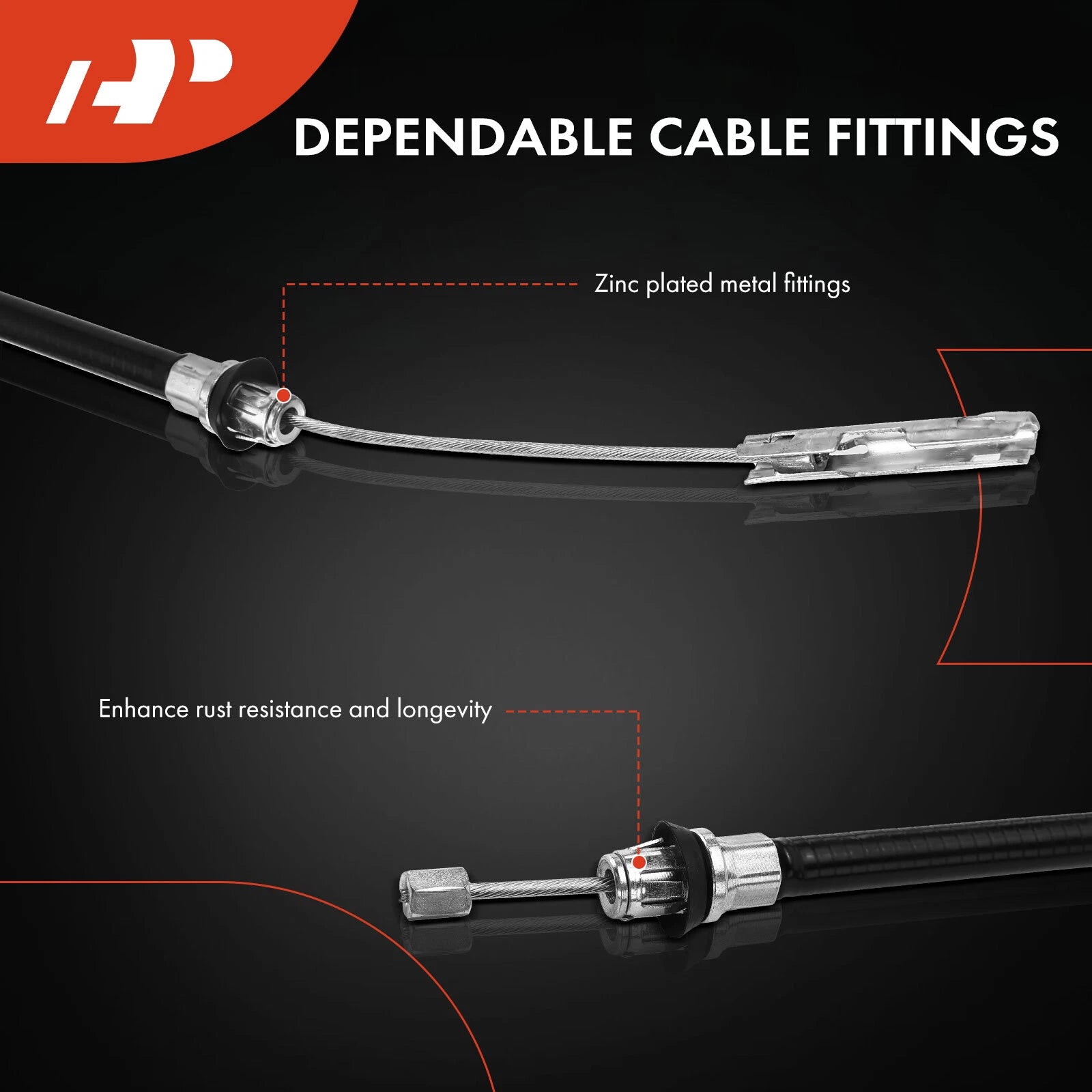 Front Parking Brake Cable for Pontiac Grand Am (1999–2005)