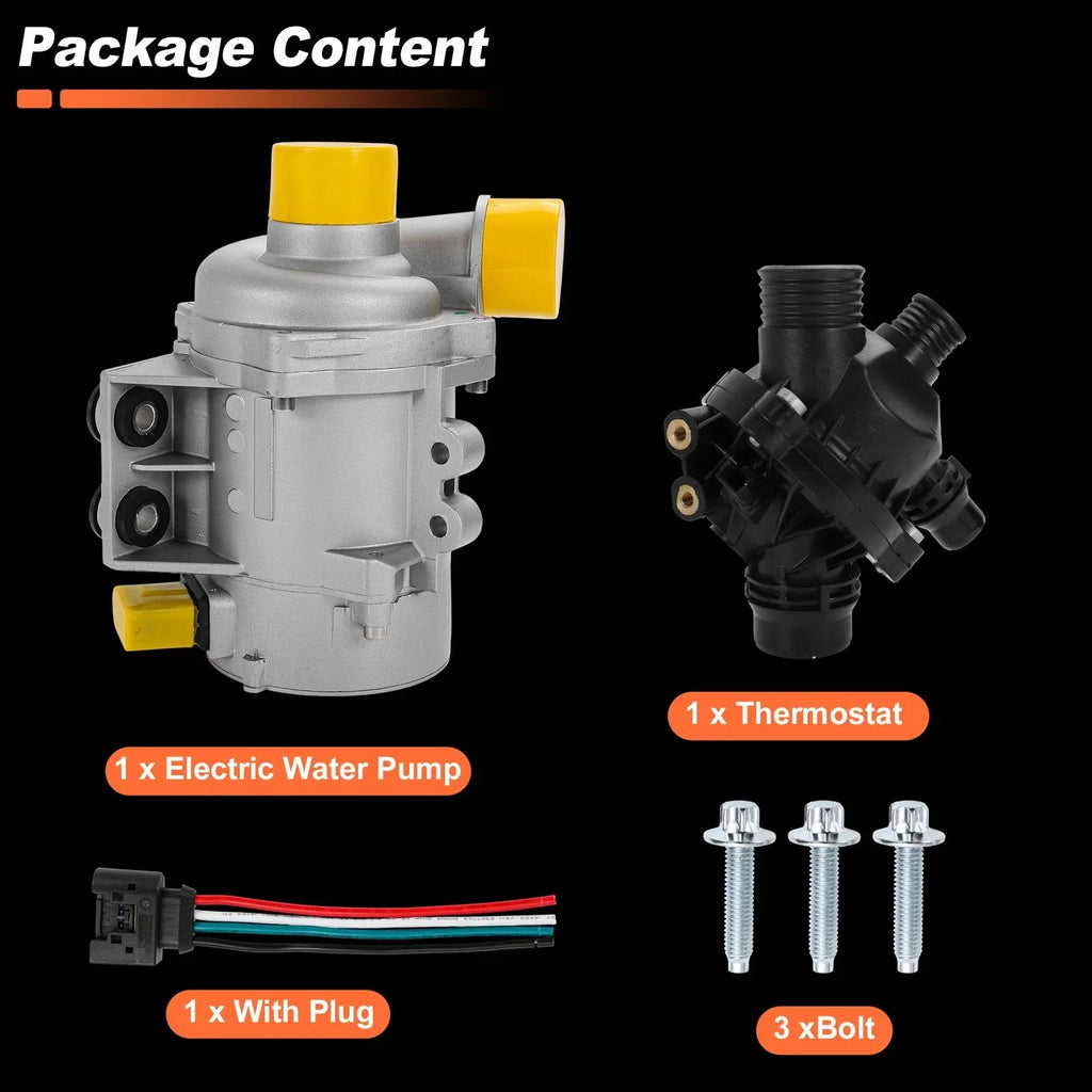 Electric Engine Water Pump 3.0L L6 for BMW 128i Convertible (E88)