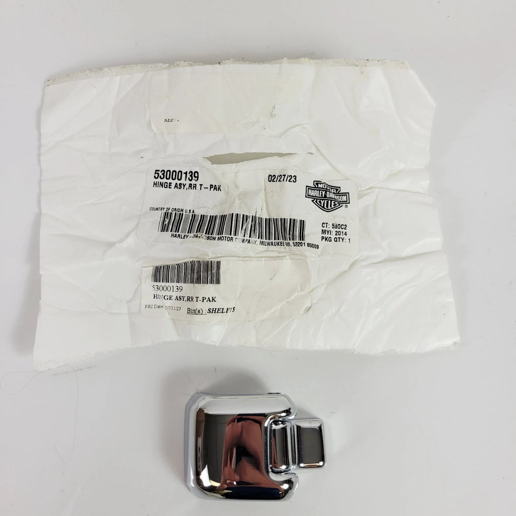 Chrome Rear Right Tour Pak Hinge for Harley-Davidson Touring (2014–2023) 53000139