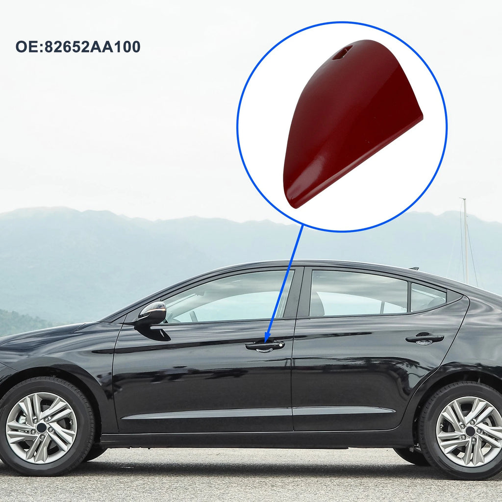 Front Left Door Handle Cover for Hyundai Elantra MK7 (2020–2023) No. 82652AA100 Red