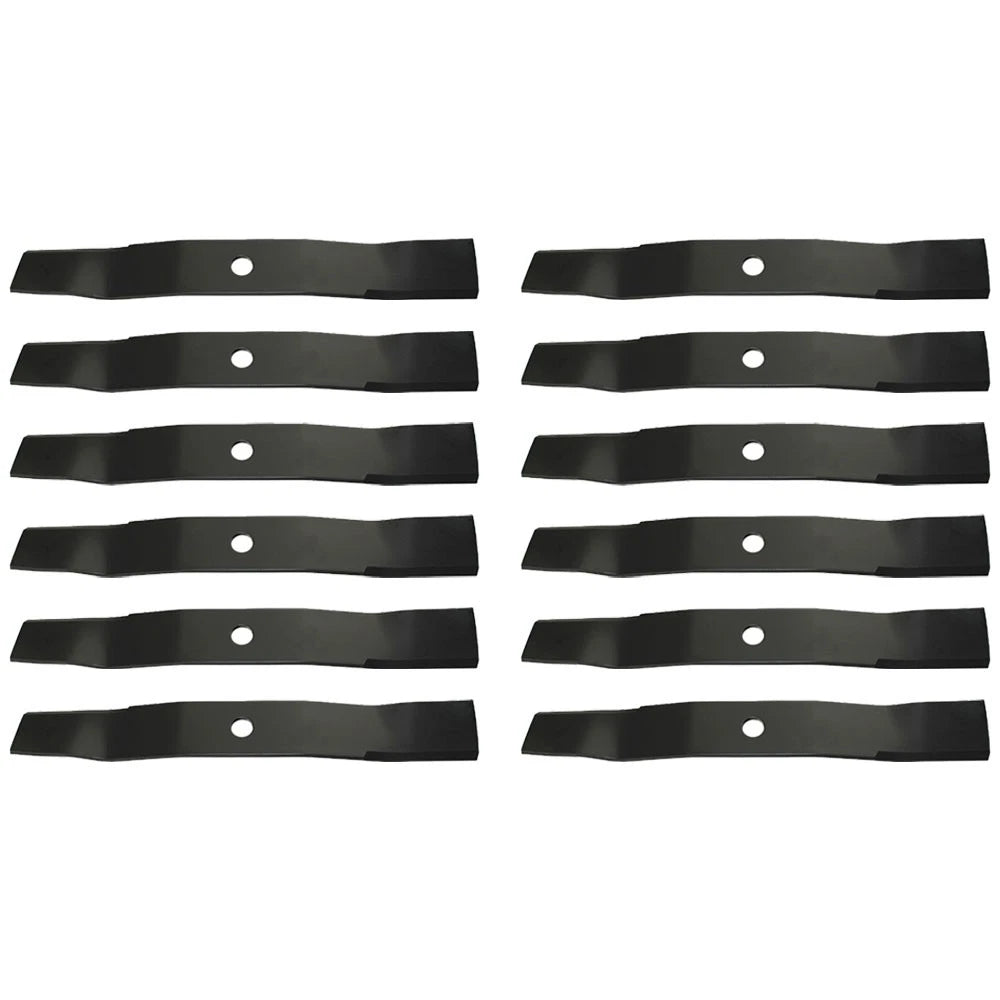 12 Heavy Duty Blades for John Deere 54" 7 Iron Decks (Fits TCU30316, M136195)