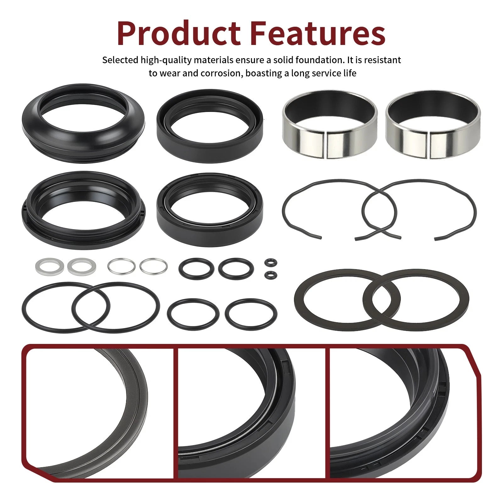 Fork Bushing Dust & Oil Seals for Suzuki GSXR600 GSXR750 (2004–2005)
