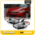 Pair Projector Headlights for Dodge Dart (2013–2016) Chrome