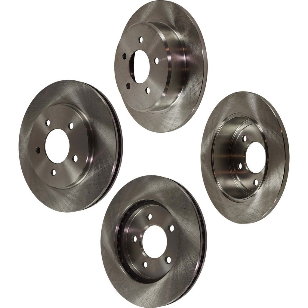 Front and Rear Disc Brake Rotors for Dodge Grand Caravan (1997–2001)