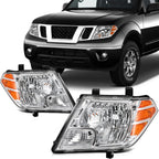 2X Headlight Assembly for Nissan Frontier (2009–2019) Chrome