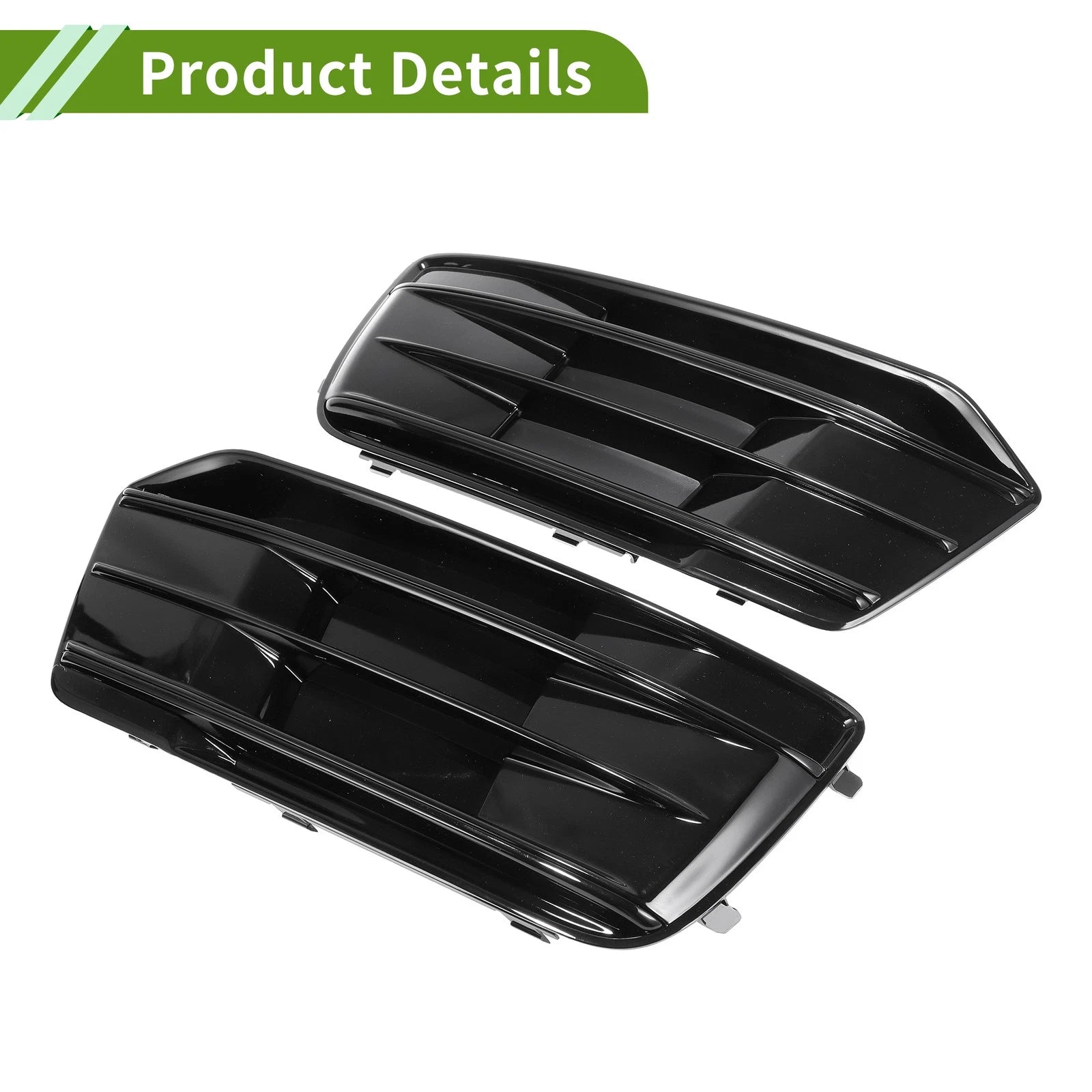 1 Pair Fog Light Grills for Audi Q5 (2018–2023) No. 80A807679D/80A807680D